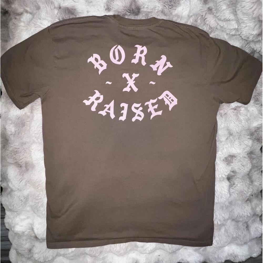 Born x Raised Rocker Tee: Walnut / Pink, Size X-Large - Picture 5 of 11